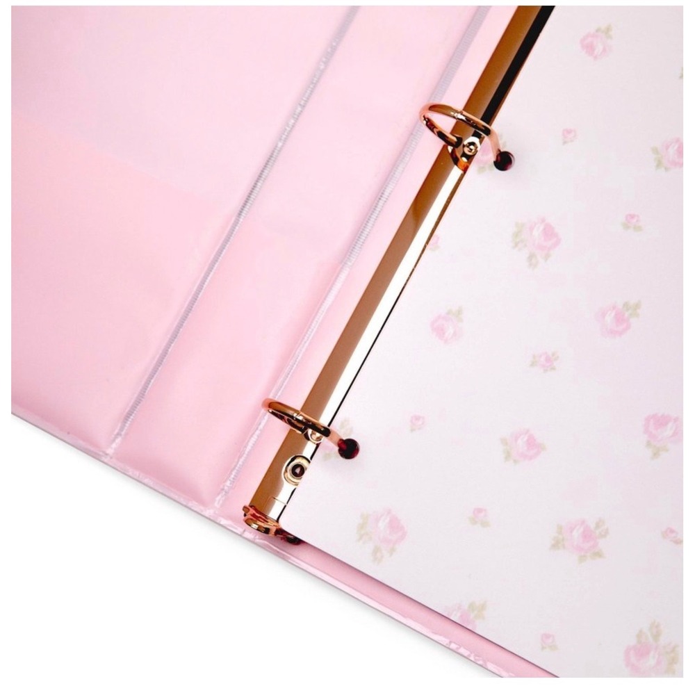 Love Shack Fancy Binder Blooming Heirloom Floral Pink Trapper Keeper NEW Target - Picture 3 of 3